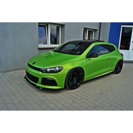 Накладка сплиттер на передний бампер на Volkswagen Scirocco III R